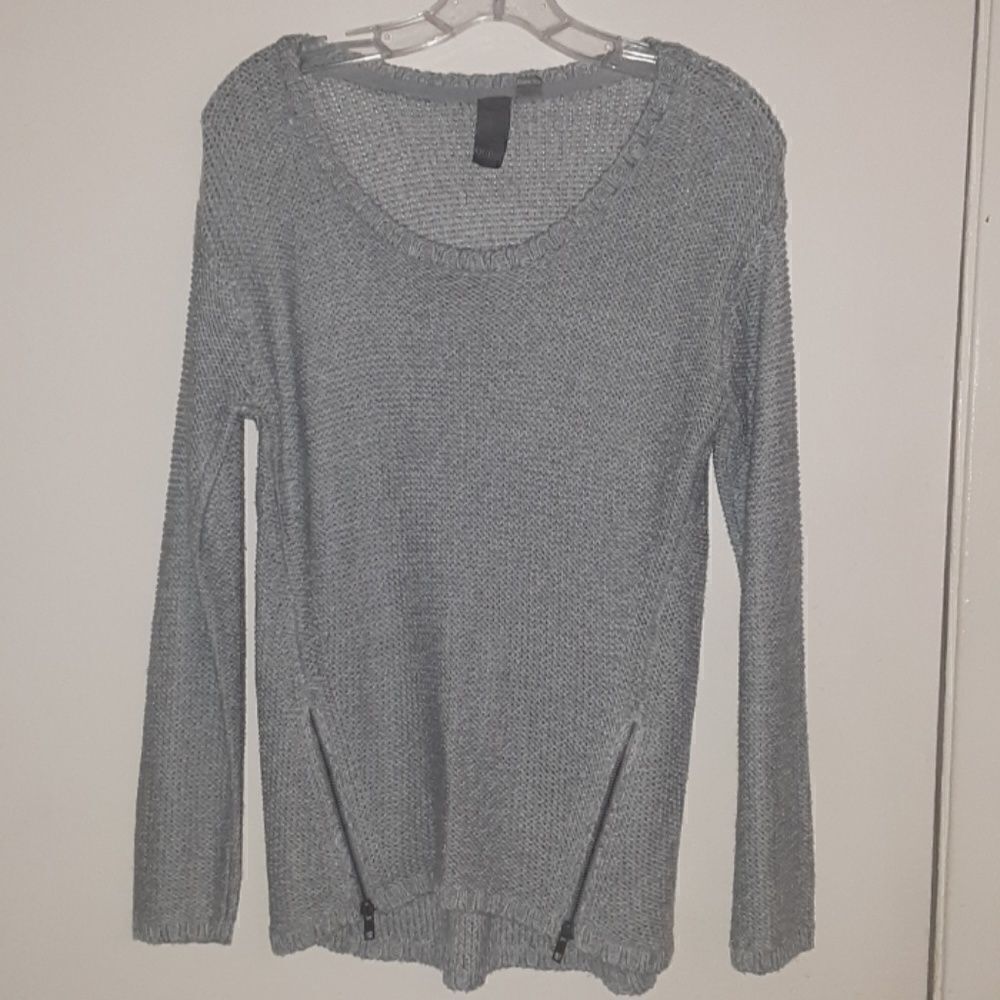 3/$20 sale Quinn Gray Knit sweater top